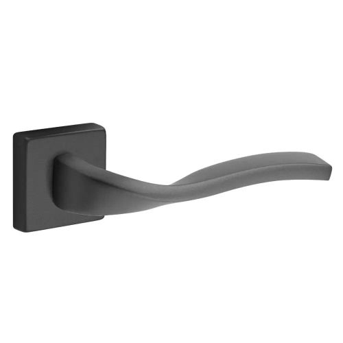 VIPER matt fekete négyzetrozettás beltéri ajtókilincs (WC)