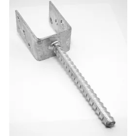 71 mm Oszloptartó U-forma, horganyzott