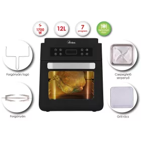 ARDES 1kp12000 12 literes air fryer forrólevegős sütő