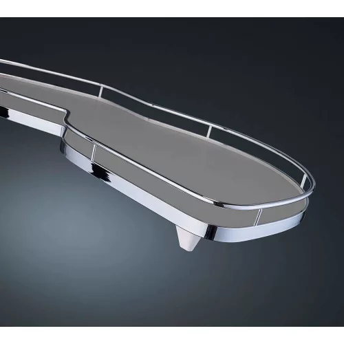 Kesseböhmer LeMans II ARENAplus classic beakasztható polc szett, szürke, 600-750 mm, 500 mm, Jobbos