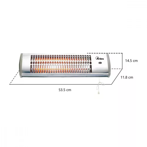 ARDES 437b fali quartz hősugárzó