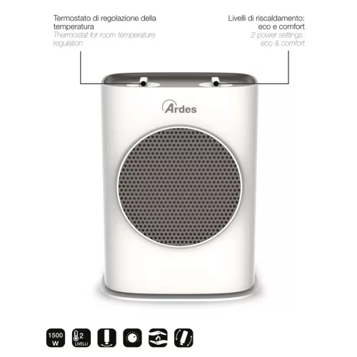 ARDES 4p03o ptc kerámiabetétes hősugárzó