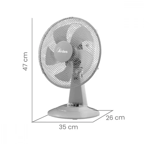 ARDES 5st30g asztali ventilátor - szürke
