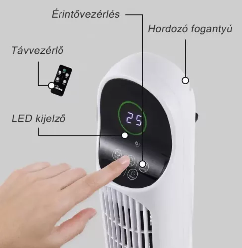 ARDES 5t1000 oszlop ventilátor távirányítóval