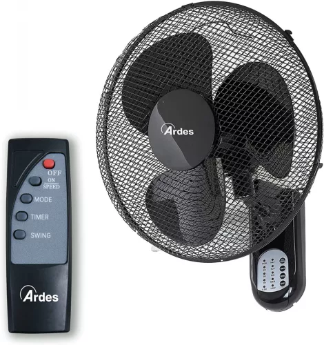 ARDES 5w40r falra szerelhető ventilátor távvezérlővel