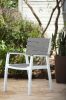 Keret Harmony műanyag kerti szék , fehér / világos szürke