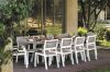Harmony Keter széthúzható kerti asztal fehér / világosszürke
