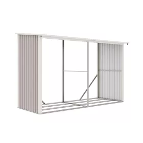 G21 WOH 682 tüzifa tároló - 302 x 119 cm, szürke