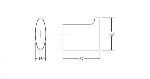 VIEFE takk gomb fogas, Csiszolt arany Z28, 50mm