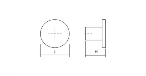 VIEFE como gomb fogas, Matt fehér ZM1, 41 (átmérő)mm