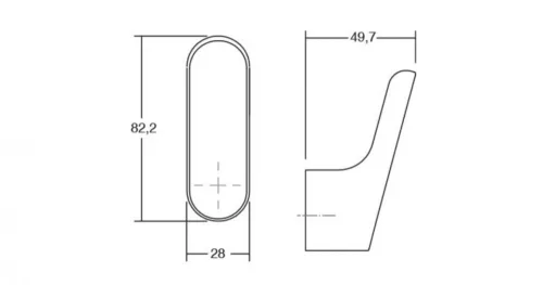 VIEFE luv fa fogas, Tölgy W16, 82,2mm