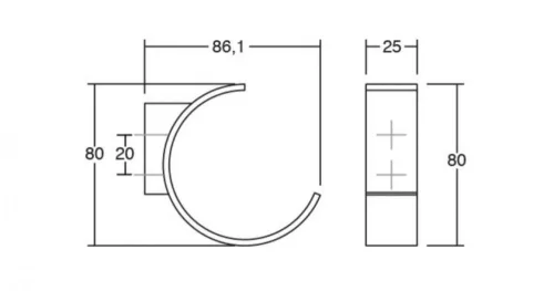 VIEFE birdd fém fogas, Matt fekete + Zölderdő ZM2M31, 80mm
