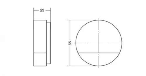 VIEFE puk fa ajtóütköző, Tölgy W16, 65 (átmérő)mm