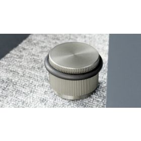   VIEFE arpa alumínium ajtóütköző, Szálcsiszolt L24, 45mm