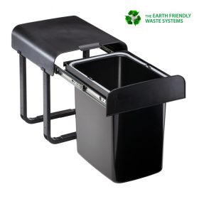   EKOTECH beépíthető hulladékgyűjtő aladin black bio - 1 x 16 liter