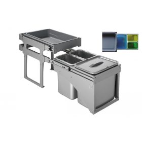   EKOTECH beépíthető hulladékgyűjtő tank front 40 - 1x16+2x8 liter