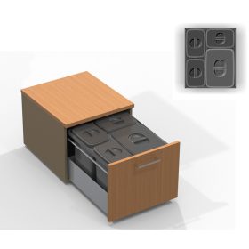   EKOTECH beépíthető hulladékgyűjtő jazz 45 - 1x12 liter+3x5 liter