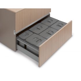   EKOTECH beépíthető hulladékgyűjtő jazz 90 - 5x12 liter+1x5 liter