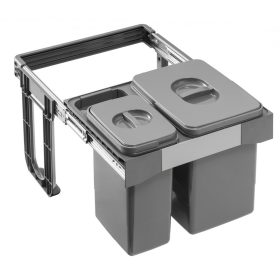   EKOTECH beépíthető hulladékgyűjtő free jazz short 45 - 1x15 liter+1x7 liter