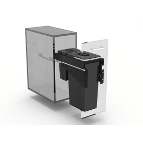   EKOTECH beépíthető hulladékgyűjtő front 30 - 1x26 liter+1x7 liter