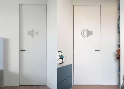 ECLISSE Syntesis Line Battente tapétaajtó - fém vázszerkezet + ajtólap + kiegészítők