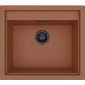   ELLECI mosogatótálca sintesi 105 k83 cavern clay fekete tartozékokkal