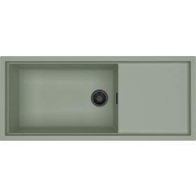   ELLECI mosogatótálca sintesi 510 k82 sage green fekete tartozékokkal