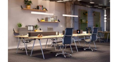 GTV Asztalláb ferde NM-X-LINE40, 710 mm, 40 mm, állítható (+5 mm), Króm