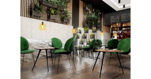 GTV Asztalláb ferde NM-X-LINE40, 710 mm, 40 mm, állítható (+5 mm), Króm