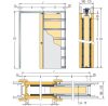 ECLISSE UNICO egyszárnyú tolóajtó gipszkarton falhoz 12,5 cm-es falvastagsághoz (85×210 cm)