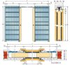 ECLISSE ESTENSIONE kétszárnyú tolóajtó kőműves falhoz 15 cm-es falvastagsághoz (200×210 cm)
