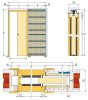 ECLISSE EWOLUTO UNICO egyszárnyú tolóajtó kőműves falhoz 15 cm-es falvastagsághoz (90×210 cm)