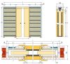 ECLISSE EWOLUTO ESTENSIONE kétszárnyú tolóajtó kőműves falhoz 15 cm-es falvastagsághoz (160×200 cm)
