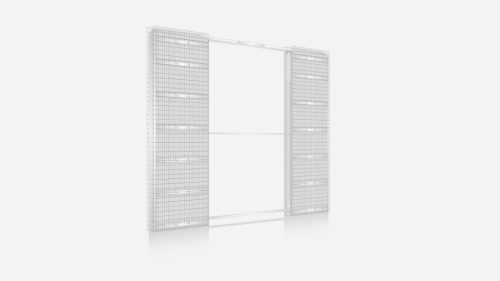 ECLISSE SYNTESIS LINE ESTENSIONE kétszárnyú tolóajtó kőműves falhoz 12,5 cm-es falvastagsághoz (60×200 cm)