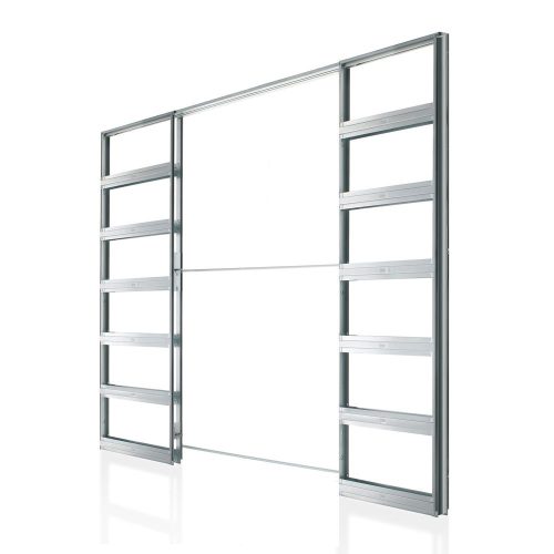 ECLISSE SYNTESIS LINE ESTENSIONE kétszárnyú tolóajtó gipszkarton falhoz 10 cm-es falvastagsághoz (60×200 cm)