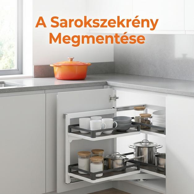 Forgókosár vásárlási és beépítési útmutató: a sarokszekrény megmentése