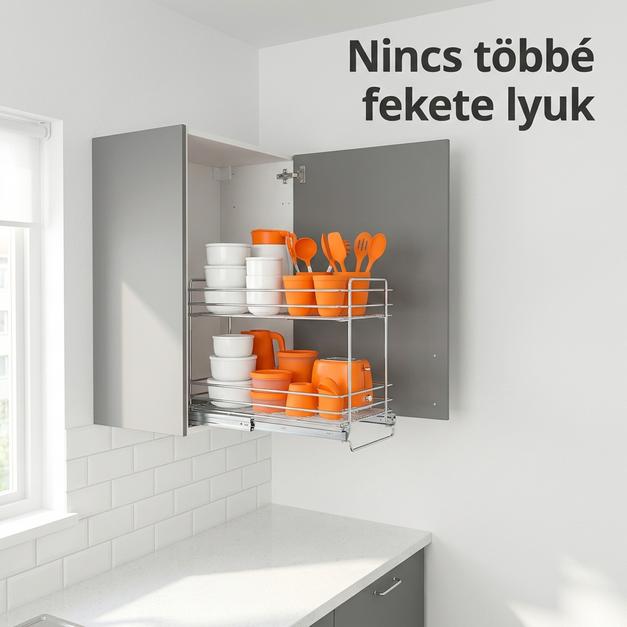 Nincs többé fekete lyuk a konyhában: a HázakÁruháza végleges útmutatója a kihúzható fémrácsokhoz