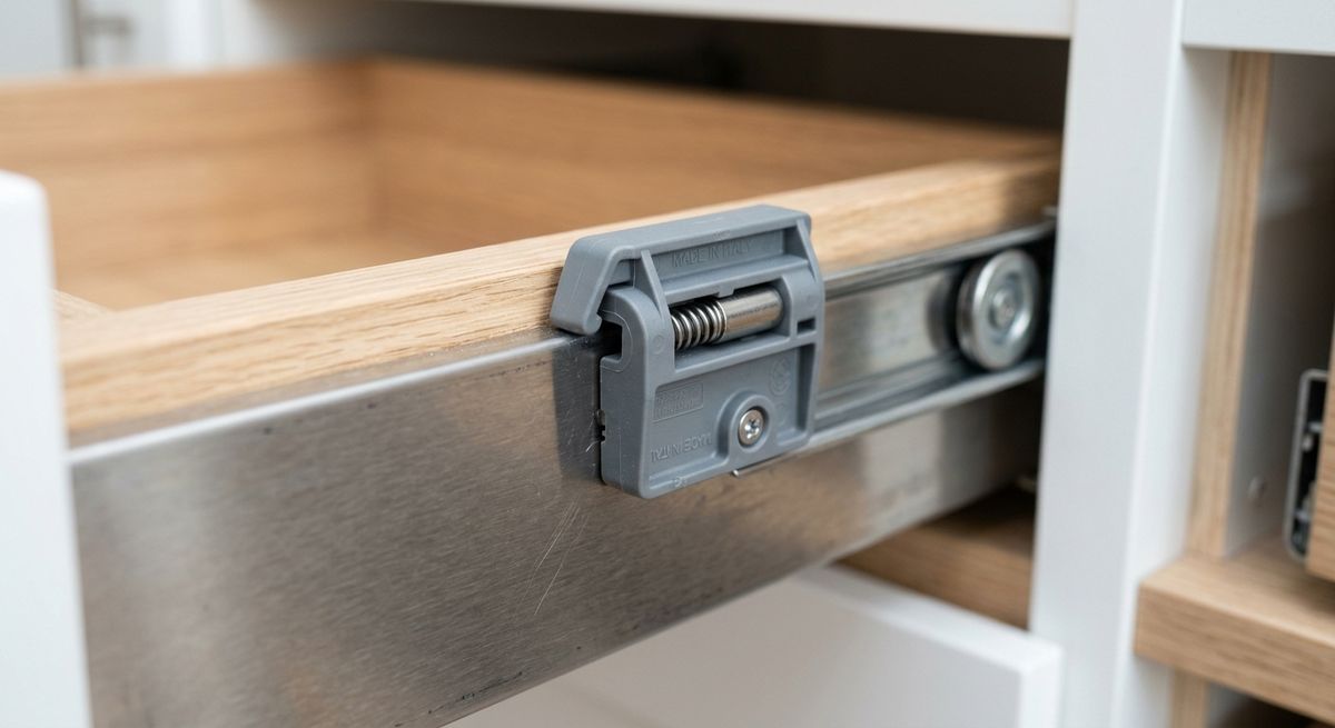 Önbehúzó adapter 39mm fém fiókoldallal kompatibilis szürke (retrofit) — használat közben